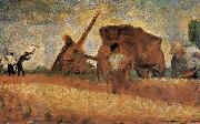Georges Seurat Excavation Worker Spain oil painting artist